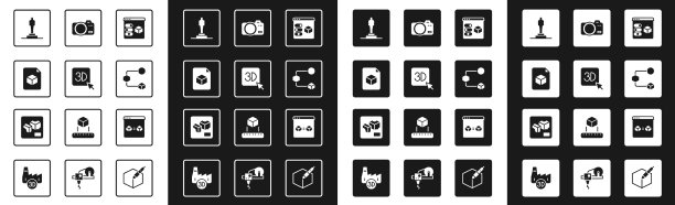 设置3d打印机等距立方体文件模型照片图片下载