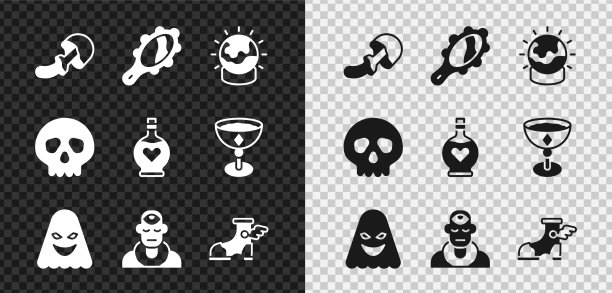 集裸盖菇魔手镜球图片下载