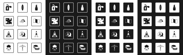 设置唇膏乡村风景奶酪香水图片下载