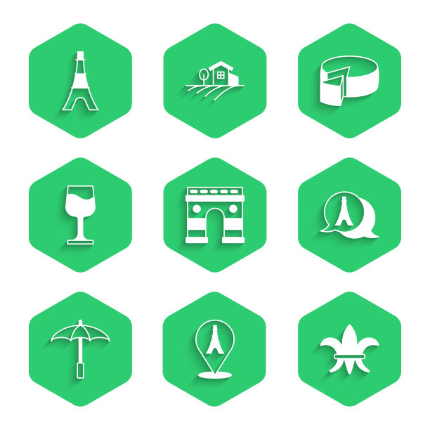 设埃菲尔铁塔凯旋门图片下载