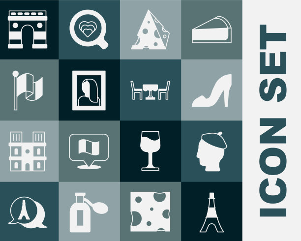 法国男人女人鞋奶酪图片下载