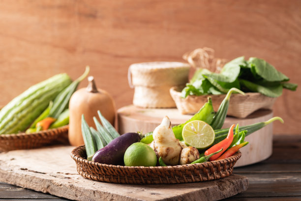 新鲜有机东南亚蔬菜图片下载