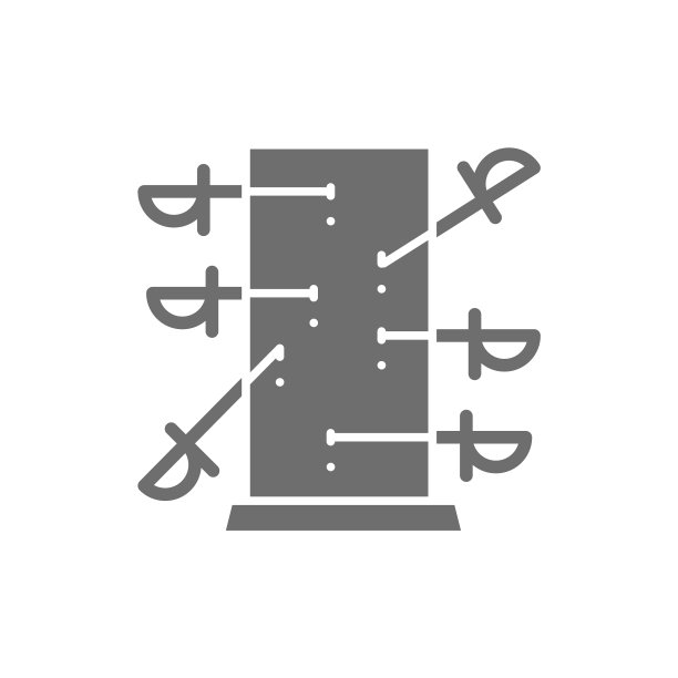 刀投掷板魔法灰色图标孤立图片下载