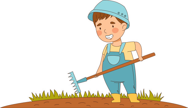 微笑的小男孩穿着连体裤享受夏天图片下载