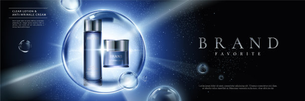 化妆品套装广告图片下载