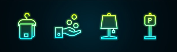 将毛巾晾在付小费的衣架上图片下载