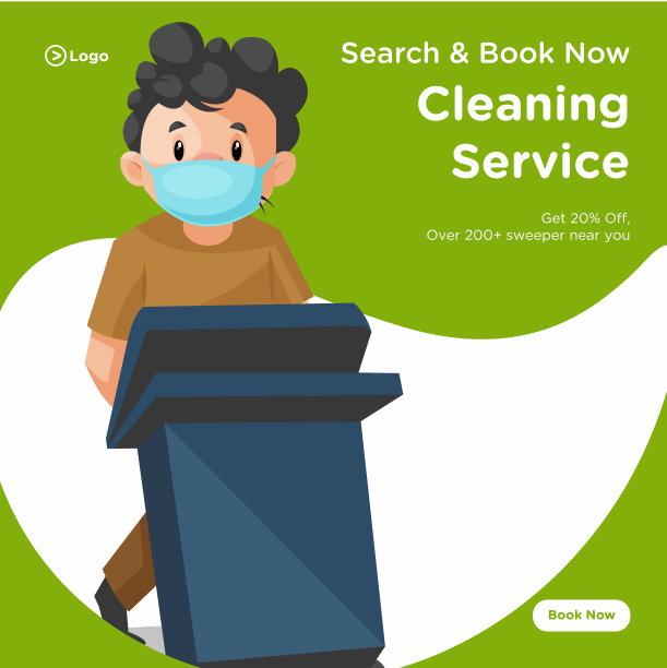横幅设计的清洁服务图片下载
