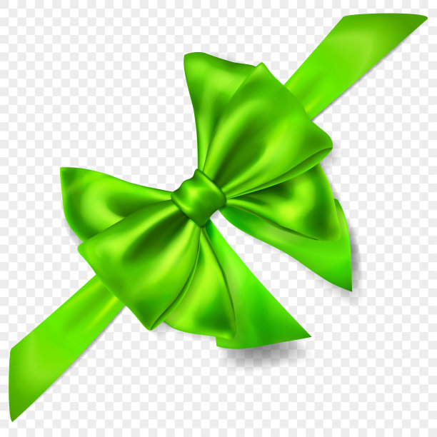 美丽的蝴蝶结与对角丝带图片下载