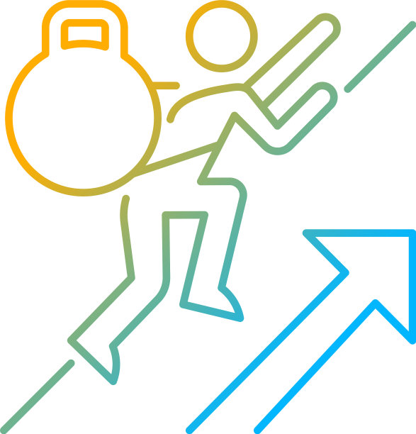 持续梯度线性图标图片下载