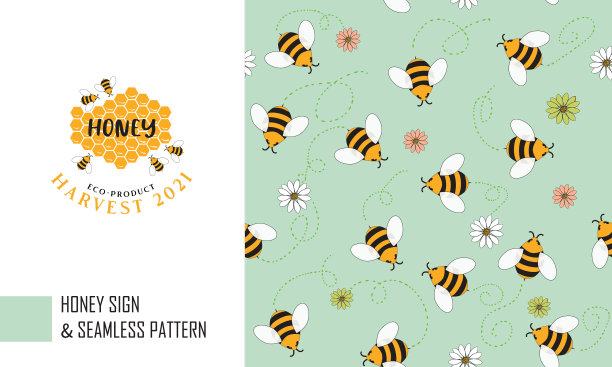 蜂蜜设计模板图片下载