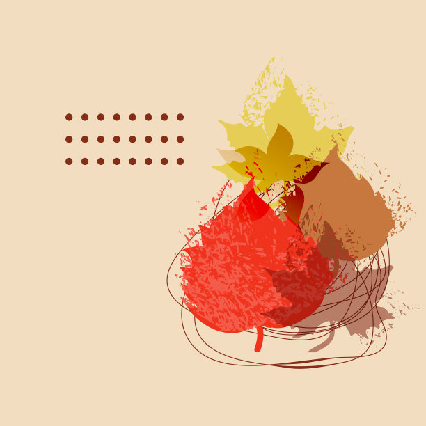 落干叶叶组成抽象图片下载