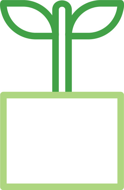 与标志植物多色风格图标完美图片下载