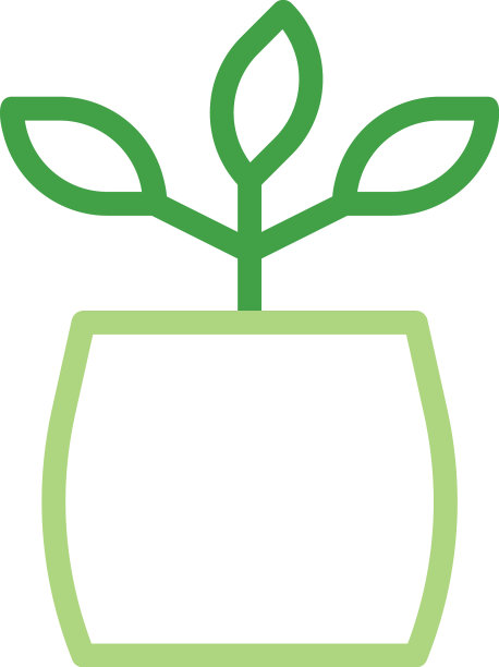 与标志植物多色风格图标完美图片下载