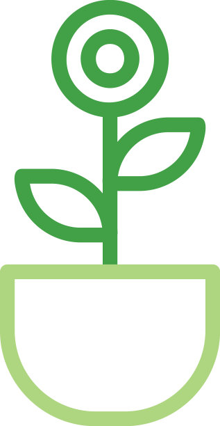 与标志植物多色风格图标完美图片下载