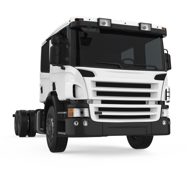 半挂车卡车孤立图片下载