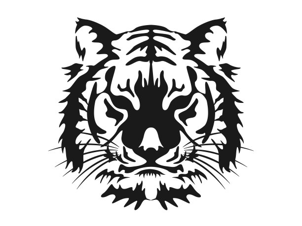老虎图形艺术的插图。图片下载