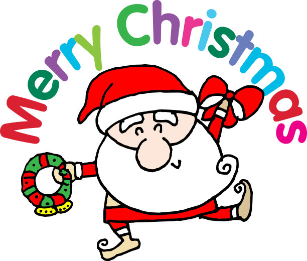 矢量插图卡通圣诞老人雪人圣诞卡片系列图片下载