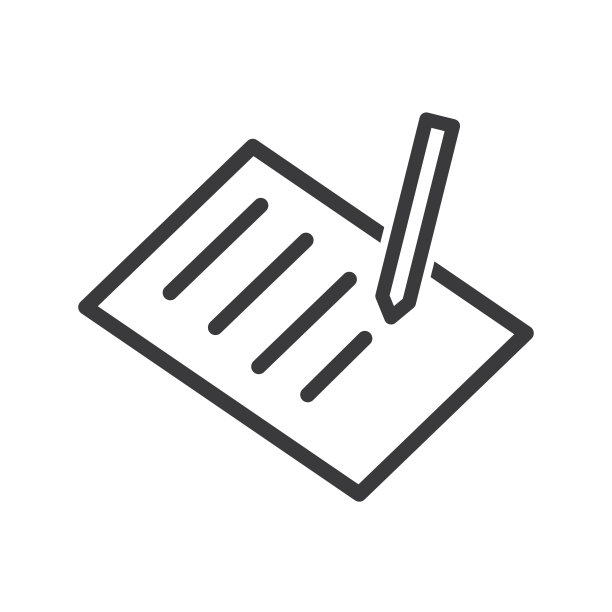 笔签署合同，矢量图标的商业应用程序和网站图片下载