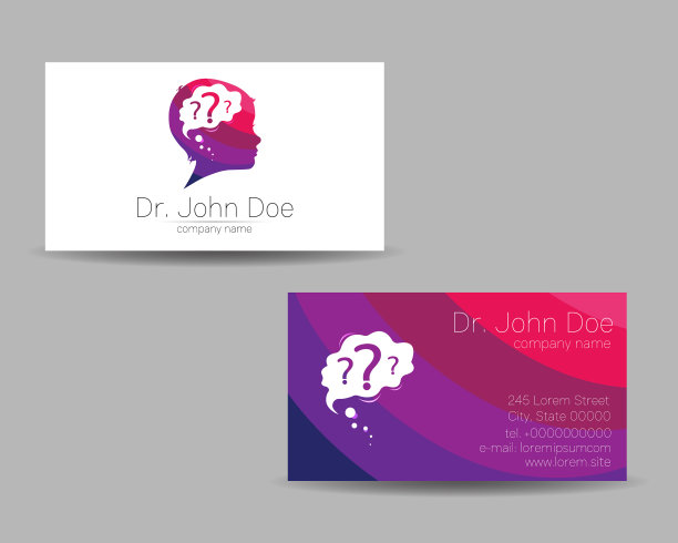 心理名片人头现代图片下载