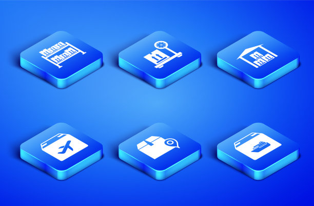 设置货轮与纸箱仓库位置图片下载