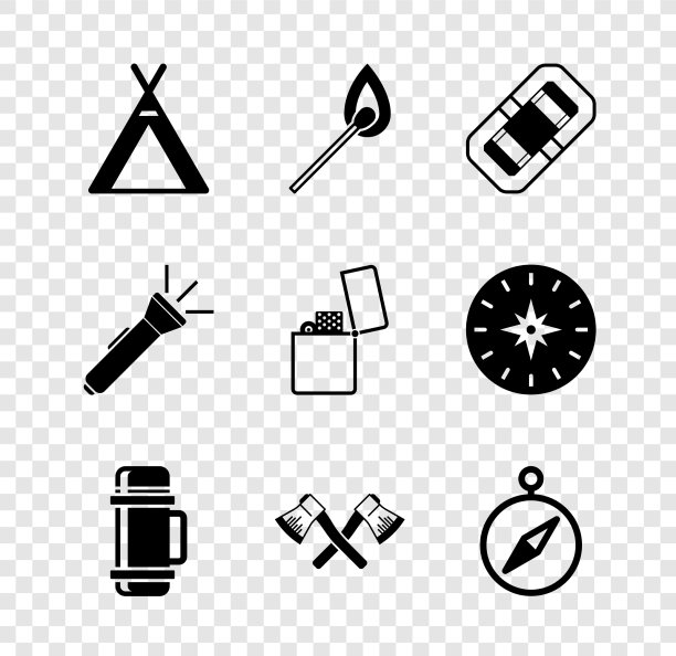 在游客的帐篷里点燃火柴，用火堆漂流图片下载