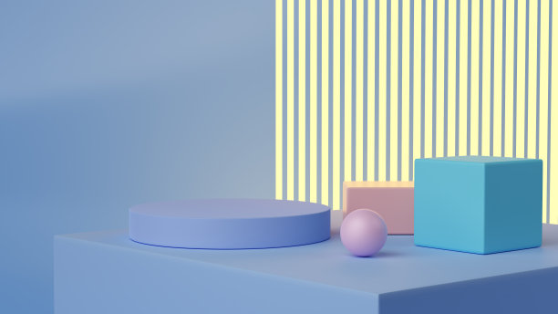 3D蓝色闪光背景图片3D插图图片下载