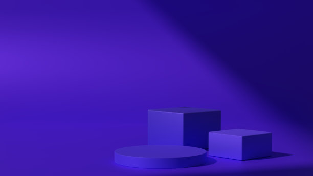 3D蓝色闪光背景图片3D插图图片下载