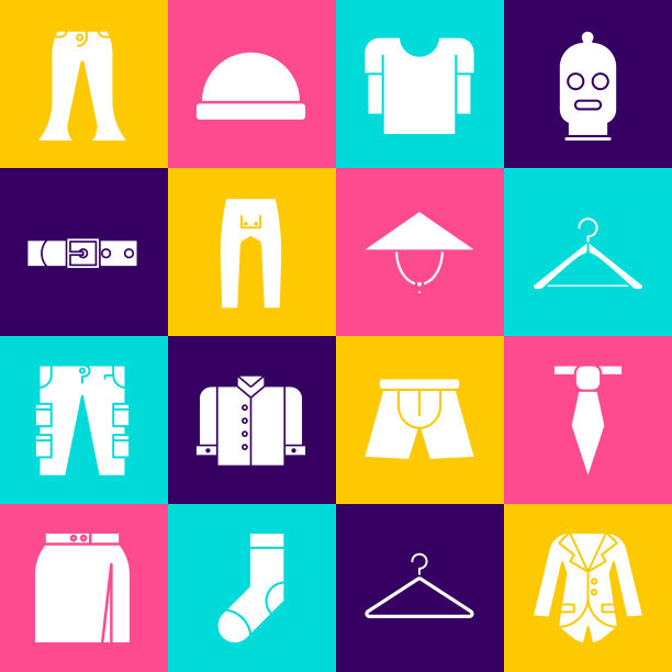 西装或短上衣，领带挂衣柜长图片下载