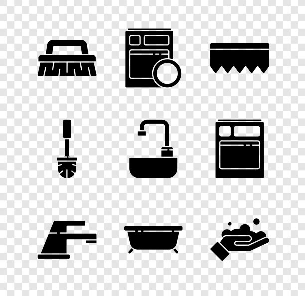 设置刷清洗厨房洗碗机图片下载