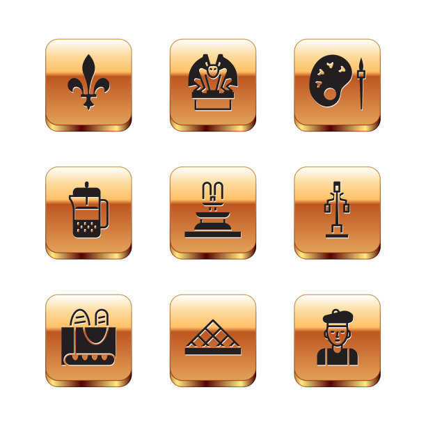 法国法棍面包卢浮宫图片下载