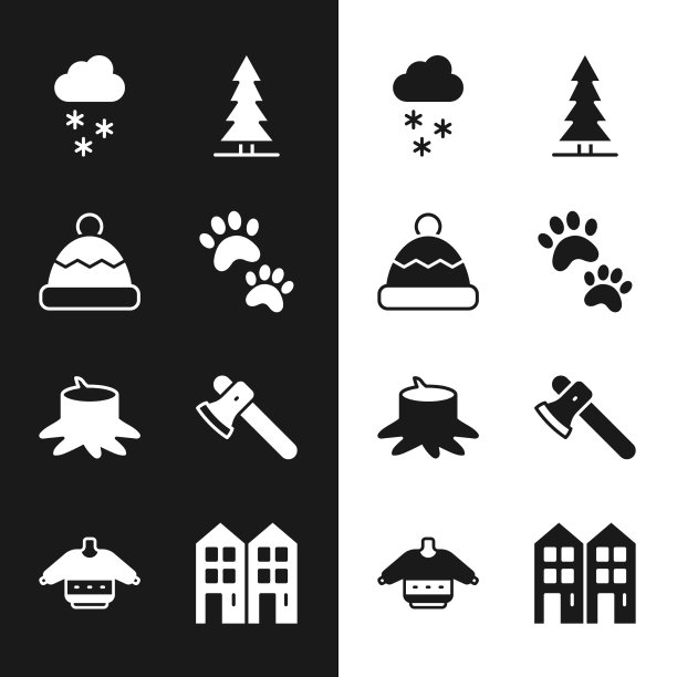 集爪印豆帽云与雪图片下载