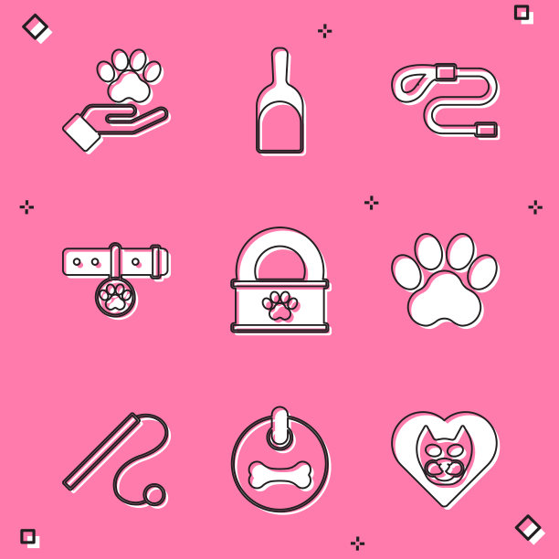 用动物脚印套手簸箕图片下载