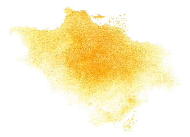 抽象的水彩背景。手绘黄色水彩斑点图片下载
