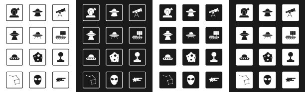 设置望远镜天文飞碟飞行宇宙飞船图片下载