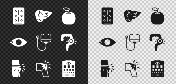 把药片装在水疱里，装肝炎病毒苹果图片下载