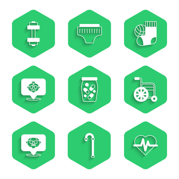 设置药瓶和药片拐杖图片下载