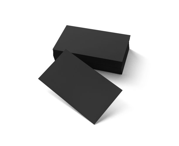 孤立的黑色名片图片下载