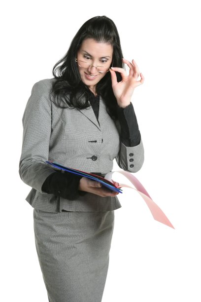 女商人教师积极的表达文件夹图片下载