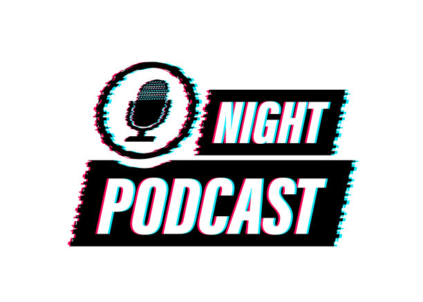 夜间播客故障图标符号在平图片下载