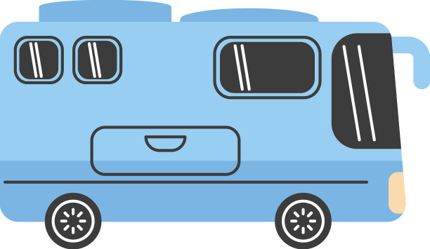 蓝色现代露营者图片下载