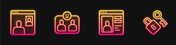 设置线约会应用在线视频聊天会议图片下载