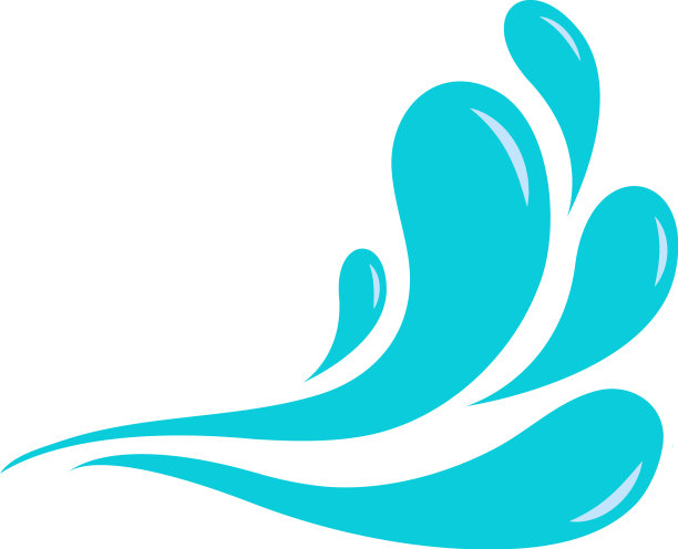 喷溅水图标设计模板图片下载