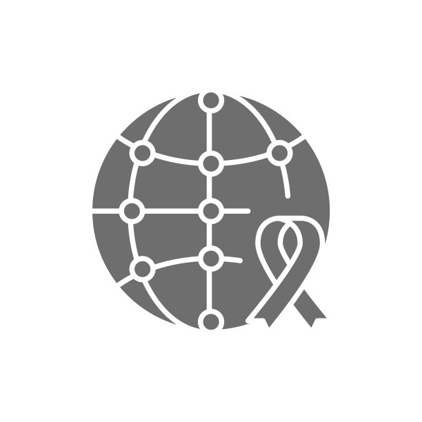 世界慈善日带有意识丝带的地球仪图片下载