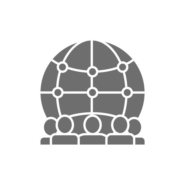 国际团队的工人灰色图标图片下载