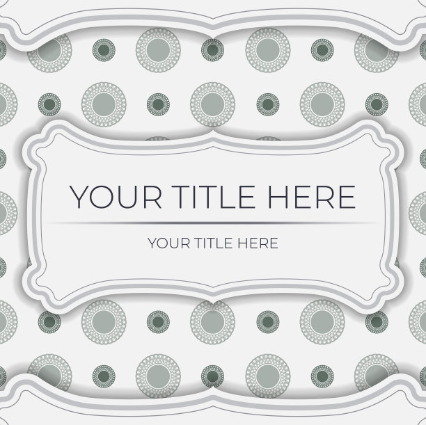 豪华的白色明信片设计与黑暗的希腊图片下载