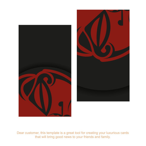 明信片设计为黑色，带有面具图片下载