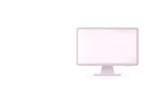 电脑黑屏3d。显示模型，以填充信息和查看面板。监控模板，屏幕的介绍或广告。空白隔离的计算机用户编辑。向量图片下载