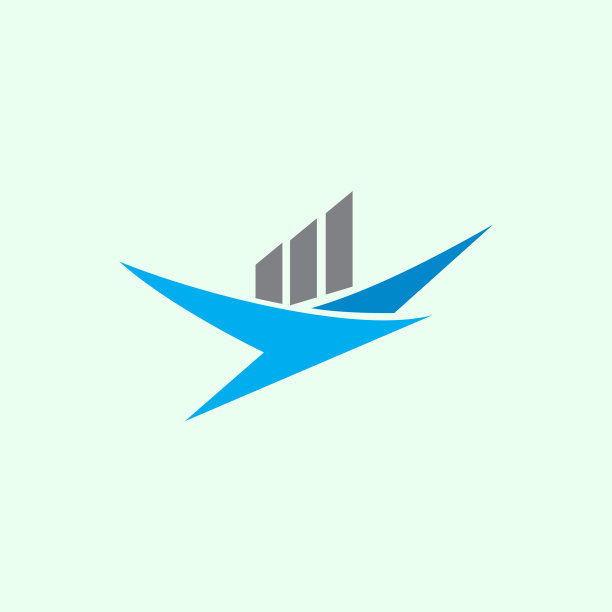 抽象鸟类飞行旅行Logo图标图片下载