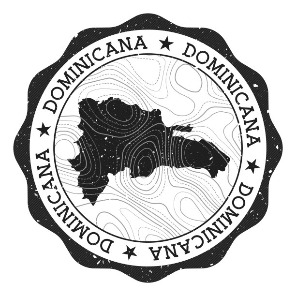 多米尼加裔户外邮票。图片下载