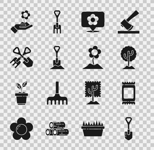 设铲肥袋树位置用图片下载